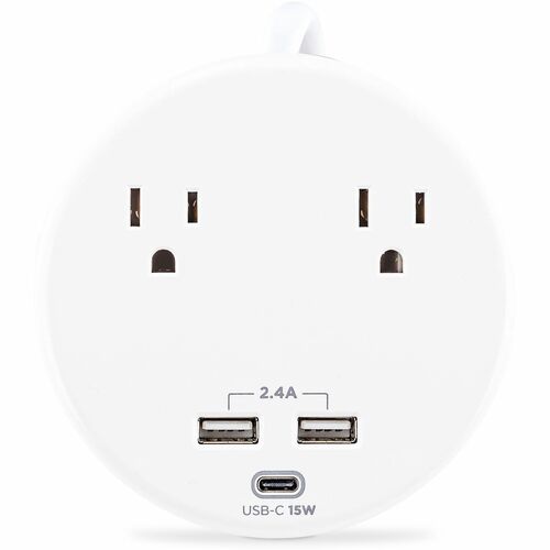 CyberPower P205UC Home Office 2 - Outlet Surge Protector with 500 J Surge Suppression - Clamping Voltage 800V, 5 ft Cord, 