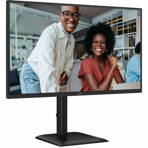 AOC Q27E4U 27" Class WQHD LED Monitor - Textured Black - 68.6 cm (27") Viewable - In-plane Switching (IPS) Technology - WL