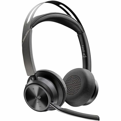 Poly Voyager Focus 2 Wired/Wireless Over-the-head, On-ear Stereo Headset - Black - Microsoft Teams Certification - Google 