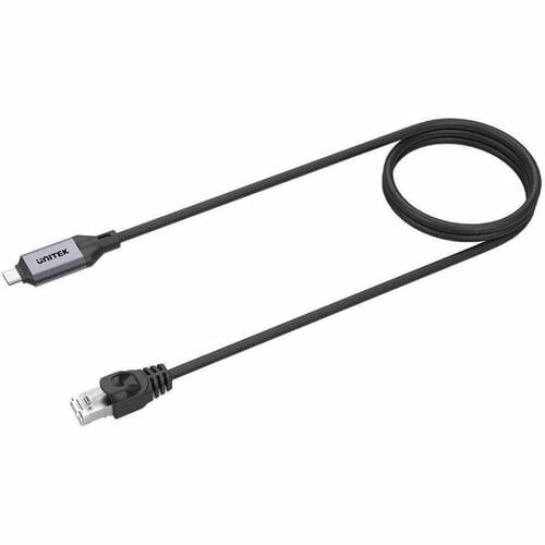 USB-C to RJ45 Ethernet Cable 1M Gigabit LAN Network supports Thunderbolt 3/4 and backward compatible.