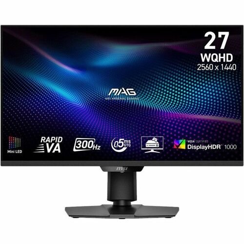 MSI MAG 274QPF X30MV 27" Class WQHD Gaming Mini LED Monitor - 16:9 - Black - 27" Viewable - Rapid Vertical Alignment (VA) 