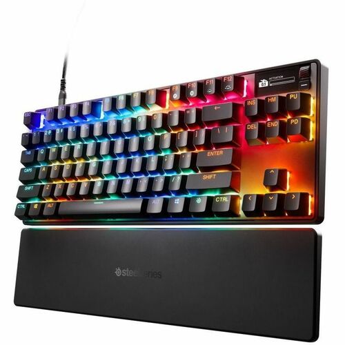 TECLADO STEELSERIES APEX PRO TKL GEN 3 - US PRETO COM FIO