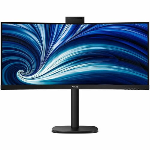 Philips 34B2U3600CH 34 Zoll Klasse Webcam UWQHD Gekrümmter Bildschirm LED-Monitor - 21:9 Format - Schwarz - 86,4 cm (34 Zo