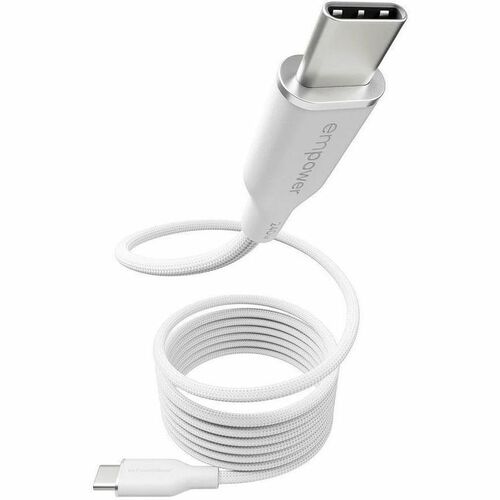 PanzerGlass empower by ® Magnetic 240W USB-C to USB-C Cable | USB 2.0 | 1.5M | Silver White. Brand compatibility: Universa