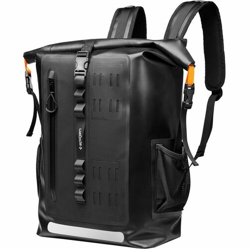 Spigen Aqua Shield Carrying Case (Backpack) - Black - Water Proof - Shoulder Strap