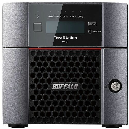 BUFFALO TeraStation WS5220DN 2-Bay Windows Server IoT 2025 Desktop NAS 8TB (2x4TB) HDD Included TAA Compliant - Intel Atom