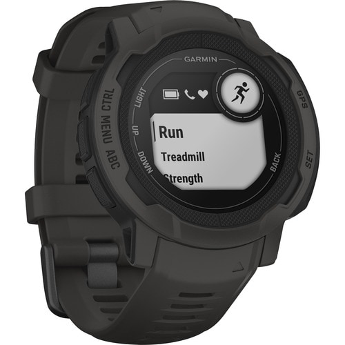 Garmin Instinct 2 Smart Watch - Graphite Body Color - Fiber Reinforced Polymer Case Material - Silicone Band Material - He