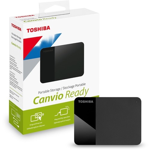 Disco Duro Pórtatil Toshiba Canvio Ready HDTP320XK3AA - Externo - 2TB - Negro - MAC Dispositivo compatible - USB 3.0 - 1 S