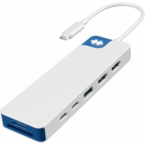 Hyper HyperDrive HD4103BUGL USB-Typ C Docking Station für Monitor, Desktop-PC, Notebook, Tablet, Tastatur, Flash-Laufwerk 