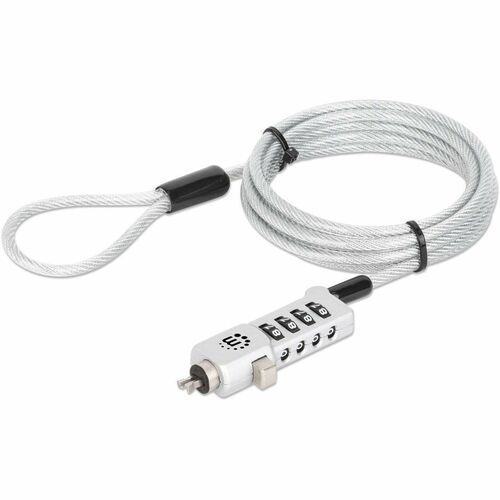 Candado con combinación para laptop 3 en 1, Noble-Wedge®, Nano y K-Slot, Candado antirrobo para laptop 3 en 1, combinación