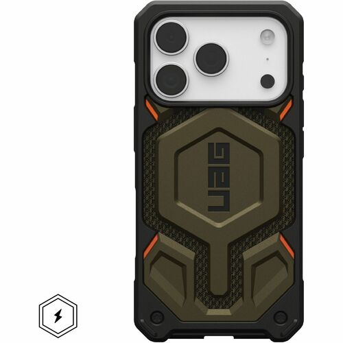 Urban Armor Gear Monarch Pro Kevlar iPhone 17 Pro Case - Kevlar Element Green - For Apple iPhone 17 Pro Smartphone - Kevla