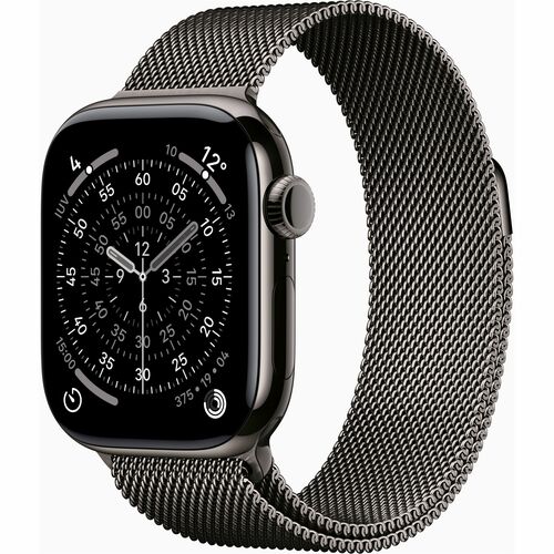 Watch Series 11�GPS + Cellular 42mm�Slate Titanium Case with Slate Milanese Loop