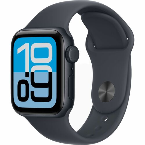 Apple Watch SE 3 Smart Watch - 44 mm Case Height - 38 mm Case Width - Minuit Couleur sacoche - Minuit Couleur du bracelet 