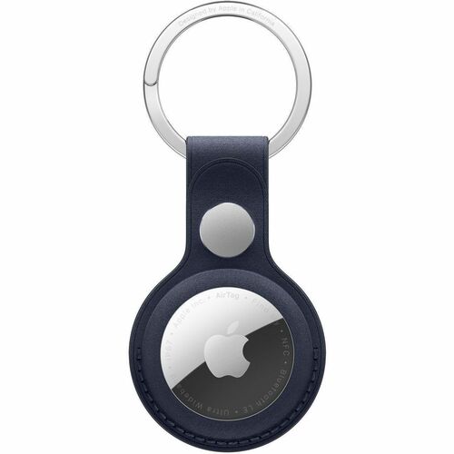 Apple AirTag, Key Schlüsselring - Feingewebt, Edelstahl, Micro-Twill - Marineblau - Durable