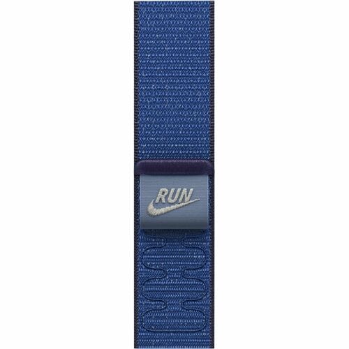 Apple 46mm Blue Ribbon Nike Sport Loop - Adjustable - One Size - Hook & Loop Attachment - Blue Ribbon - Nylon Weave, Polye