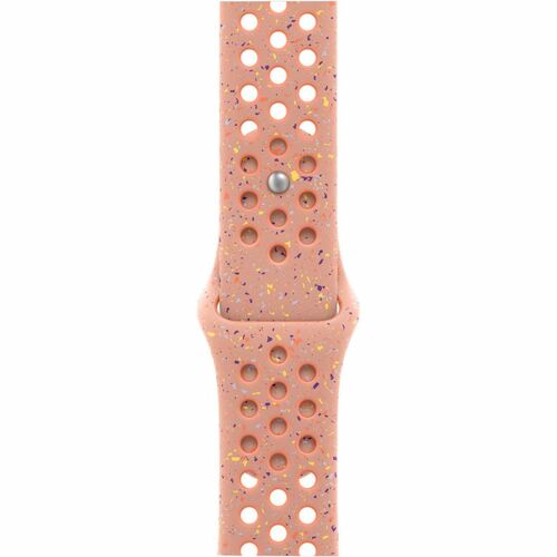 Apple 46mm Alpenglow Pink Nike Sport Band - S/M - Adjustable - Small (S)/Medium (M) - Pin-and-tuck Attachment - Alpenglow 