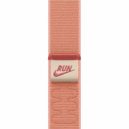 Apple 40mm Alpenglow Pink Nike Sport Loop - Adjustable - One Size - Hook & Loop Attachment - Alpenglow Pink - Polyester, S