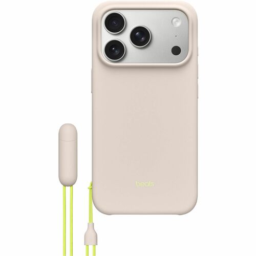 Beats by Dr. Dre Carrying Case Apple iPhone 17 Pro Smartphone - Limestone - Scratch Resistant, Drop Resistant, Shock Absor