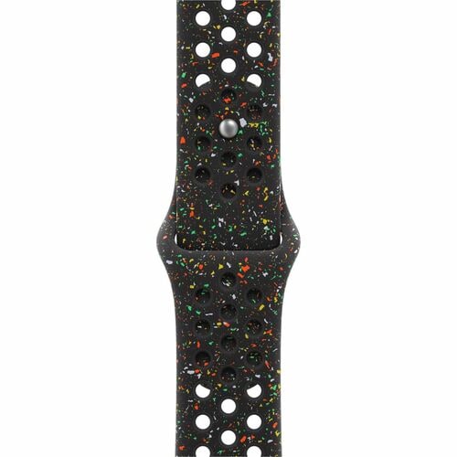 Apple Einstellbar Smartwatch-Band - Small (S)/Medium (M) - Pin & Tuck Aufsatz - Schwarz - Aluminium, Fluorelastomer