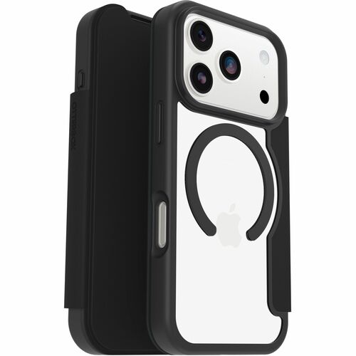 Borsa rigida per il trasporto OtterBox React (Folio) Apple Smartphone - Nero e trasparente - Resistente alle cadute, Resis