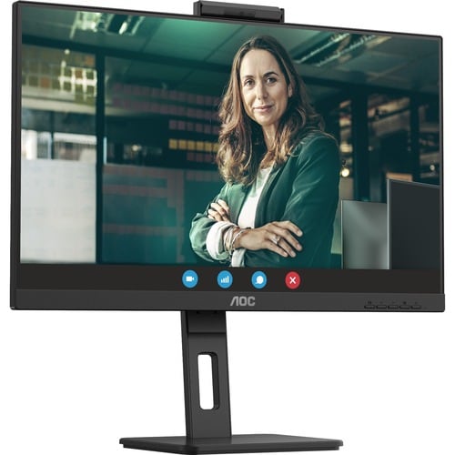 Monitor LCD AOC Q27P3CW 27" (68.6cm) Class Cámara Web UW-UXGA - 16:9 - Negro Texturado - 27" (68.6cm) Viewable - Tecnologí