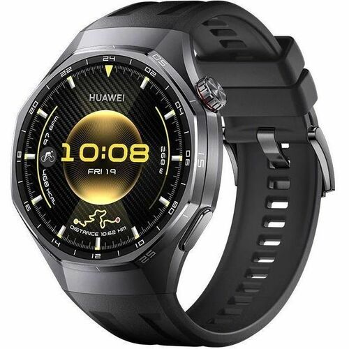 Huawei WATCH GT 6 Pro Smart Watch - 45.60 mm Case Height - 45.60 mm Case Width - Black Body Color - Black Band Color - Tit