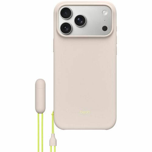 Beats by Dr. Dre Carrying Case Apple iPhone 17 Pro Max Smartphone - Limestone - Scratch Resistant, Drop Resistant, Shock A
