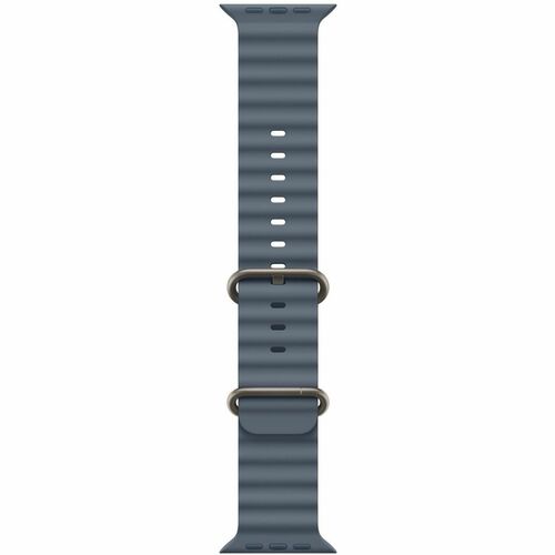 Apple Adjustable Smartwatch Band - 1 - One Size - Buckle Attachment - Anchor Blue - Fluoroelastomer, Titanium, Elastomer