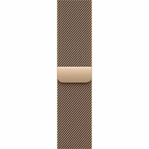Apple Adjustable Smartwatch Band - One Size - Loop Attachment - Gold - Woven, Stainless Steel