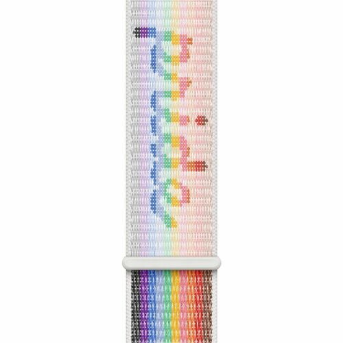 Apple Adjustable Smartwatch Band - One Size - Hook & Loop Attachment - Pride Edition - Nylon, Woven