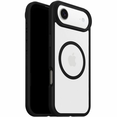 OtterBox React Case for Apple iPhone Air Smartphone - Textured Edges - Black Crystal (Clear/Black) - Retail - Drop Resista