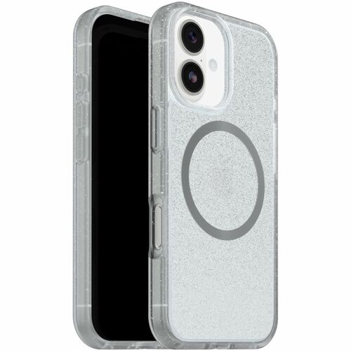 OtterBox React Case for Apple iPhone 17 Smartphone - Textured Edges - Stardust (Clear Glitter) - Retail - Drop Resistant, 