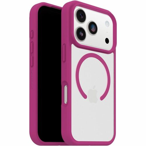 OtterBox React Case for Apple iPhone 17 Pro Smartphone - Textured Edges - Pink Awakening (Clear) - Retail - Drop Resistant