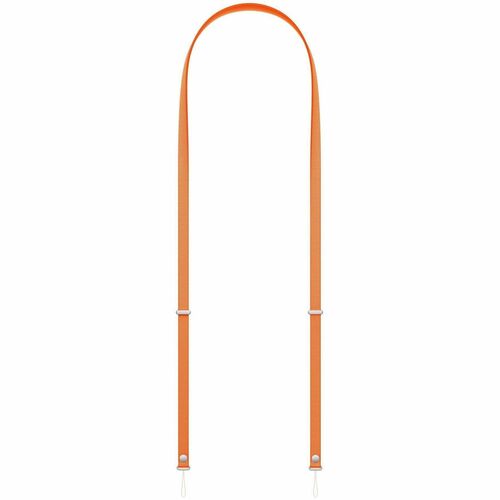 Apple Adjustable Crossbody Strap - Magnet Attachment - Orange - Stainless Steel, PET, Woven