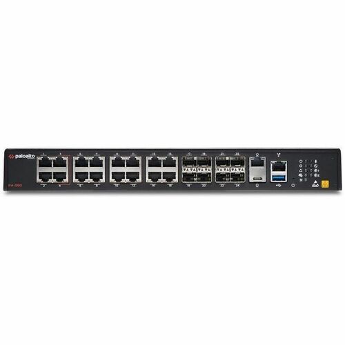 Palo Alto PA-560 Network Security/Firewall Appliance - AI-powered Security - 16 Port - Gigabit Ethernet, 10 Gigabit Ethern