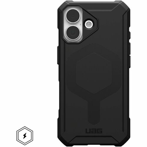 Urban Armor Gear Essential Armor Rugged Case for Apple iPhone 17 Smartphone - Hex - Black - Drop Resistant, Impact Resista