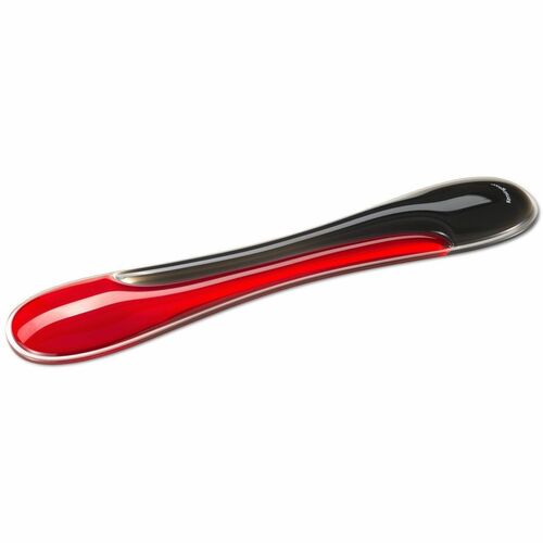 Kensington Slim Duo Gel Wrist Rest - 18 mm x 490 mm x 95 mm Dimension - Black, Red - Gel - Strain Resistant - Keyboard - R