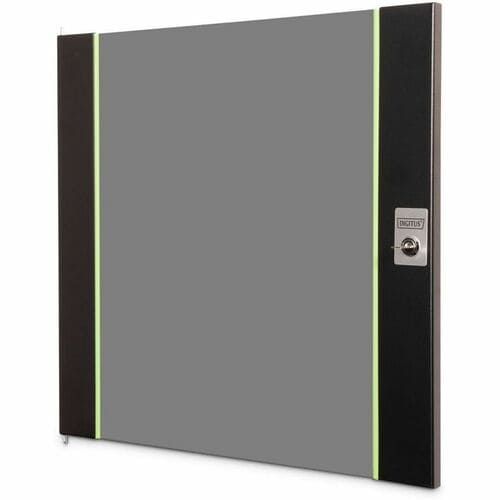 Digitus 12U Rackmount Rack-Tür für Gestell - Schwarz - Glas, Stahl