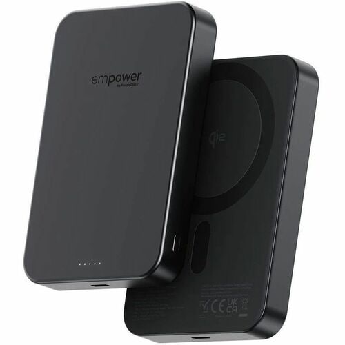 PanzerGlass empower Power Bank - Space Black - For iPhone, Qi-enabled Device - 1 x Type-C 20W - Lithium Polymer (Li-Polyme