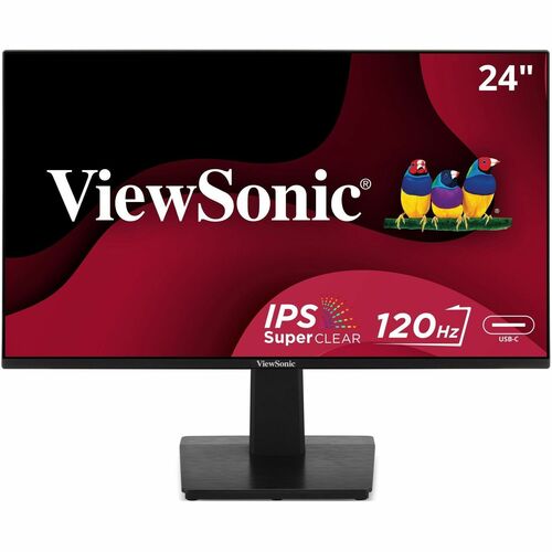 Viewsonic VA2448-MHU 24 Inch Full HD 1080p IPS Monitor with 120Hz, Variable Refresh Rate, Eye Care, HDMI, VGA, and USB C I