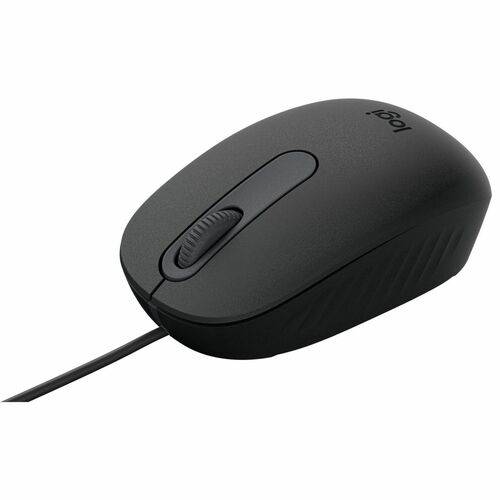 Logitech M86 鼠标 - A 型 USB - 光学机械 - 3 按钮 - 黑色 - 1 - 电缆 - 8000 dpi