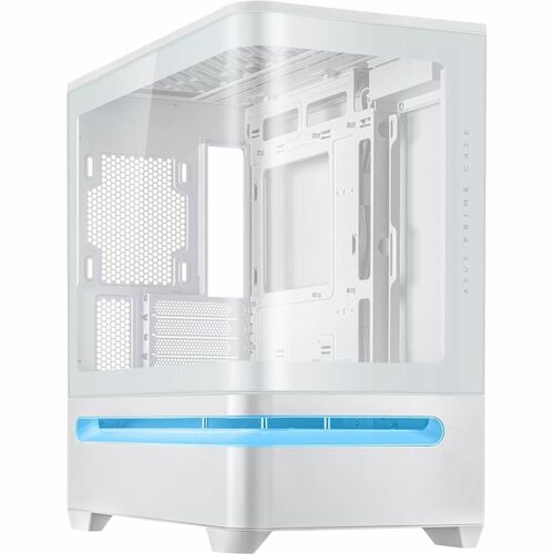 ASUS Prime AP202 MicroATX Case with Tempered Glass (White)