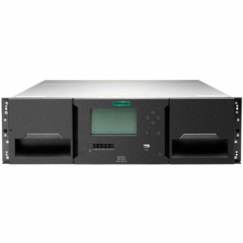 HPE Storage Tape Library40 x Cartridge Slot - LTO-9 - 3U - Rack-mountable - 45 TB (Compressed)300 MB/s (Compressed) - Fibr