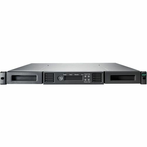 HPE Storage Tape Autoloader8 x Cartridge Slot - LTO-8 - 1U - Rack-mountable - 30 TB (Compressed)300 MB/s (Compressed) - Fi