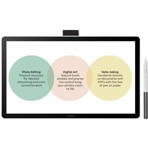 Wacom One 14 - Graphics Tablet - 14" - 2540 lpi - Full HD Cable - 16.7 Million Colors - 4096 Pressure Level - Pen - 1 - PC