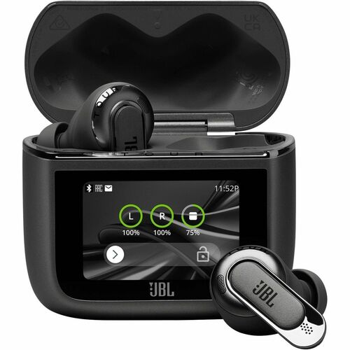JBL Tour Pro 3 True Wireless Earbud Stereo Earset - Black - Binaural - In-ear - Bluetooth - 32 Ohm - 20 Hz to 40 kHz - Noi