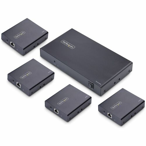 StarTech.com 4-Port HDMI Extender und Splitter über CAT6, 4K 60Hz, bis 70m, 1x4 HDMI über Netzwerkkabel-LAN Kabel Verteile