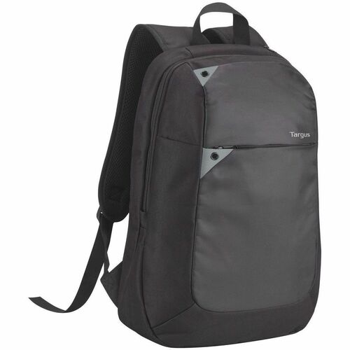 Targus Intellect TBB565GL 便携包 (背包) 用于 39.6 cm (15.6") 到 40.6 cm (16") 笔记本电脑, 附件 - 黑, 灰 - 涤纶 Body - 肩带 - 425 毫米 高度 x 305 毫米