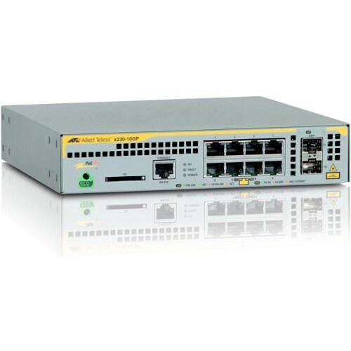 Allied Telesis x230 AT-X230-10GP 8 Ports Manageable Ethernet Switch - Gigabit Ethernet - 10/100/1000Base-T, 1000Base-X - 2
