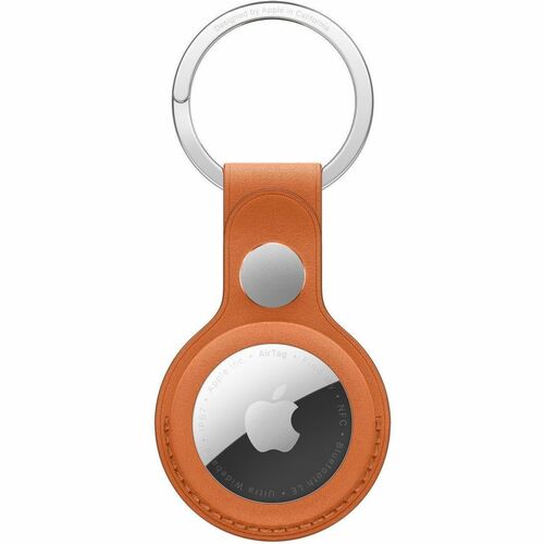 Apple AirTag, Key Key Ring - FineWoven, Stainless Steel, Micro Twill - Fox Orange - Durable